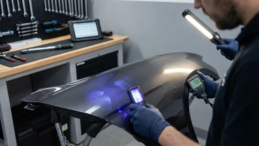 Проверка металлических кузовных элементов